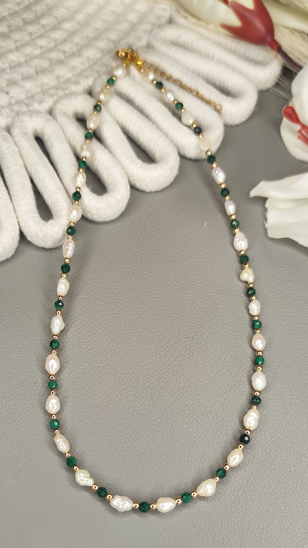 Perłowo- Zielona Elegancja 💚