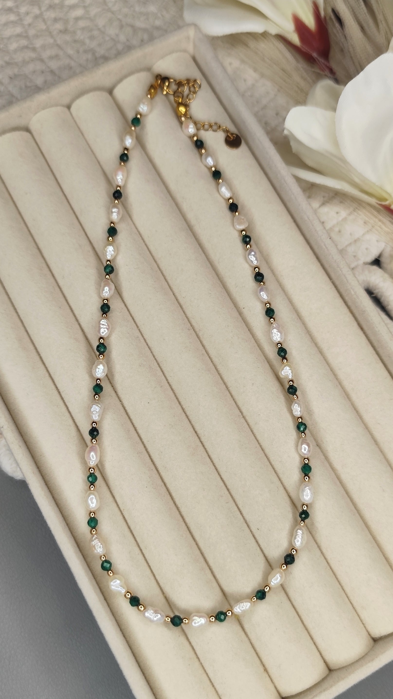 Perłowo- Zielona Elegancja 💚