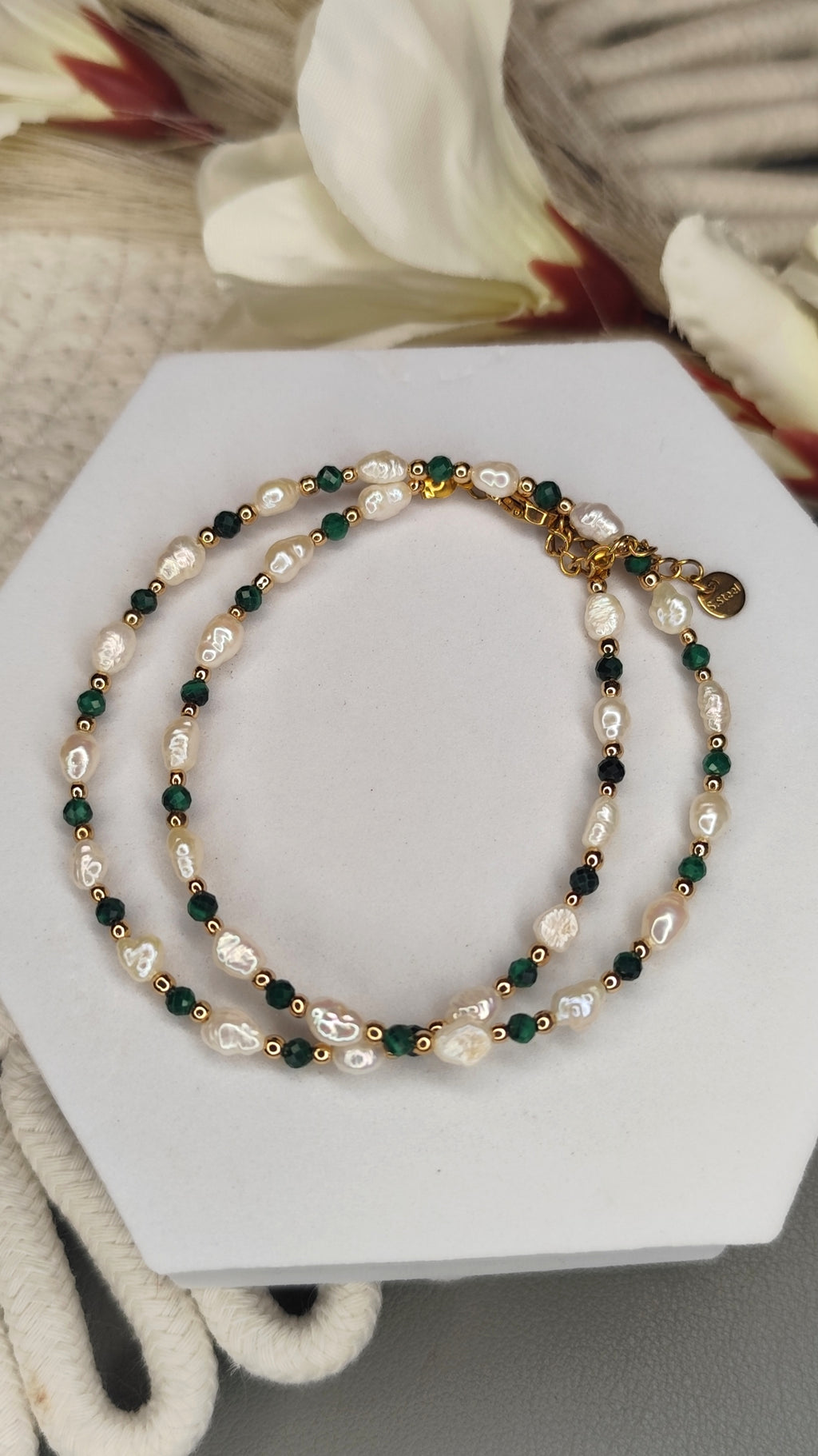 Perłowo- Zielona Elegancja 💚